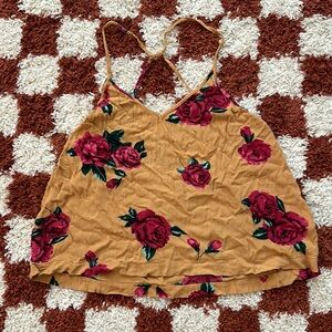 Volcom • floral racer back tank